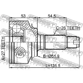 FEBEST 0310-CITYAT Homokineet