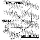 FEBEST MM-DG3FR Motorsteunlager