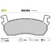 Valeo 598384 Remblokken