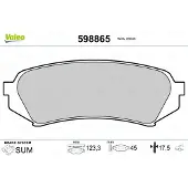 Valeo 598865 Remblokken