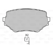 Valeo 598534 Remblokken