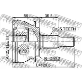 FEBEST 1610-169 Homokineet