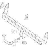 BRINK Afneembare trekhaak voor o.a. LAND ROVER