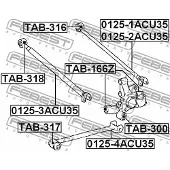 FEBEST TAB-300 Lagerbus, wieldraagarm