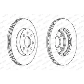 FERODO Remschijf DDF1097