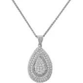 Orphelia Dames 925 Sterling Zilveren Ketting met Hanger - Zilver ZH-4436