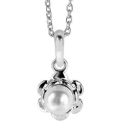 Orphelia Pendant + Chain Synth Pearl ZH-6021