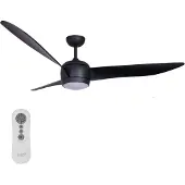 Lucci air Beacon Airfusion Nordic Indoor Plafondventilator 143CM Zwart (Incl. Verlichting) 512910