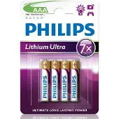 Philips Lithium Ultra FR03 Mignon AAA 4 stuks