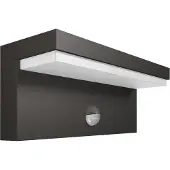 Signify Wandlamp buiten met bewegingssensor Bustan IR, zwart, Aluminium