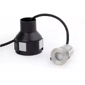 Faro Crosby - ronde grondspot voor buiten - Ø 55 mm, Ø 80 mm inbouw - 2W LED incl. - IP67 - satijn inox