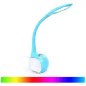 Platinet PDL20 LED bureaulamp, 6W, met nachtlampje, blauw