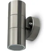 V-TAC Wandlamp RVS | 2xGU10 | IP44 | 16,3 cm hoog - 5086005