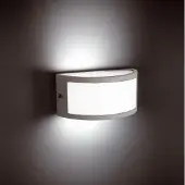 Faro Wandlamp buiten NEGUS, dimbaar, alu / grijs / zink, Aluminium, Modern, Wandlamp buiten