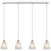 Rabalux 5303 Hanglamp met 4 spots, model Hestia, fitting E14, zilverkleurig, rond, klassiek design, diameter 120mm