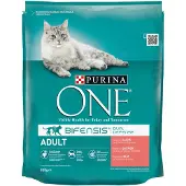 Purina One 4x Kattenvoer Droog Adult Zalm - Volkoren Granen 800 Gr