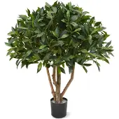 Maxifleur Kunstplanten Laurier bal op stam kunstplant 70cm