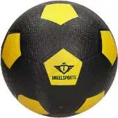 Engelhardt Engelhart Rubber, straatvoetbal, geel, maat 5