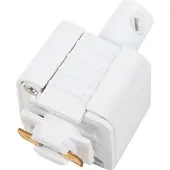QAZQA Hanglamp adapter voor 1-fase rail wit