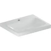 Geberit iCon Light wastafel 60x48 cm, 1 kraangat, zonder overloop, met KeraTect, wit