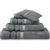 Vandyck Prestige Lines Mole Grey Douchelaken 70x140