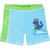 Playshoes Uv-beschermingsbad Shorts Dino Blauw-groen | Maat: 98/104