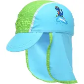 Playshoes Muts 'Dino' turquoise / kiwi / lichtgroen