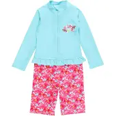 Playshoes UV-bescherming turquoise / geel / cyclaam / rosa / wit