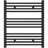 Guido Gusto Designradiator Sofia 70x60cm mat zwart 330W zij aansluiting