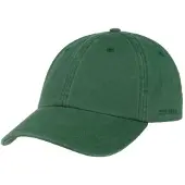 Stetson Rector Baseballcap By Stetson donker groen | Maat: One Size