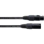 Cordial ED 10 FM XLR Verbindingskabel [1x XLR-bus 3-polig - 1x XLR-stekker 3-polig] 10 m Zwart