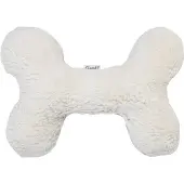 Cloud7 Love Bone wit pluche / teddy - Hondenspeelgoed - S
