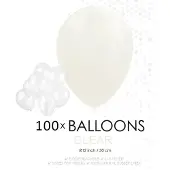 Fiesta 100 ballonnen doorzichtig