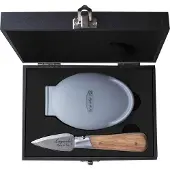 Laguiole Oester geschenkset Eikenhout met siliconen oesterhouder