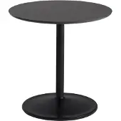 Muuto Soft bijzettafel Ø48cm Black nanolaminate H: 48 cm