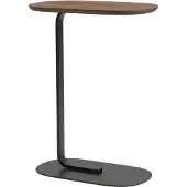 Muuto Relate Bijzettafel Solid Smoked Oak|Black | 73.5 cm
