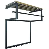 Spinder Design Rizzoli Wandkapstok - Zwart / Eiken