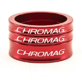 Chromag Stuurafstandhouders Aluminium Rood