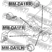 FEBEST MM-DA1FR Motorsteunlager