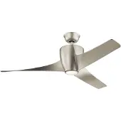Kichler Plafondventilator Phree | 142cm | Indoor | Nikkel