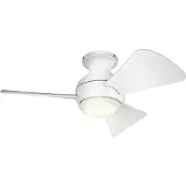 Elstead Lighting Plafondventilator Sola | 86cm | Outdoor | Mat Wit