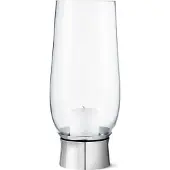 Georg Jensen kandelaar Lumis Hurricane 33 x 17 cm RVS zilver