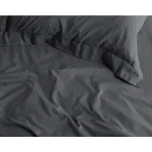 Primaviera Deluxe Topper Hoeslaken Satin Anthracite Satijn-160 x 220 cm