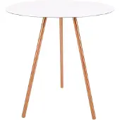 XLBoom | Bijzettafel Elle aluminium wit 45x45x44.5 cm bijzettafels | NADUVI