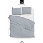Zo! Home Dekbedovertrek Lino Denim Katoen-260 x 200 / 220 cm | Extra Breed
