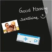 Sigel glasmagneetbord - Be!Board - 45x45cm - zwart - SI-B1101