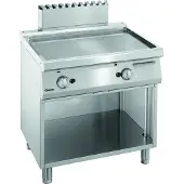 Bartscher Bakplaat Bartscher, gas, glad, PO, open onderstel, 80(b)x85(h)x70(d), 14kW
