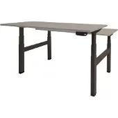 Schaffenburg Dextro Plus Duo Zit-sta-bureau Rechthoekig H-Frame 1.200 (B) x 800 (D) x 645 (H) mm Melamine