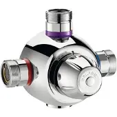 Delabie Del centrale mengkraan opbouwouw premix comfort, chroom, thermostatisch