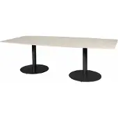 Schaffenburg Vergadertafel - Linesto 240x120 tonv. Eiken - zwart frame